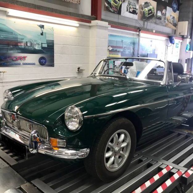 Nice MG classic in for a tune